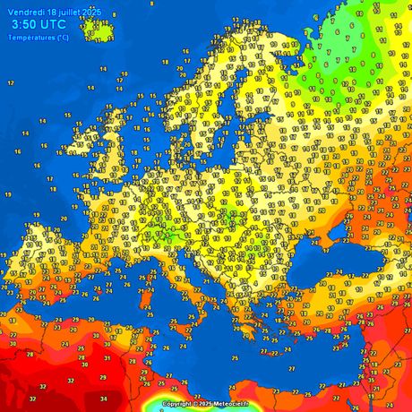 Trenutne temperature vazduha Trenutne temperature vazduha