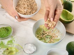 avokado, ovsene pahuljice