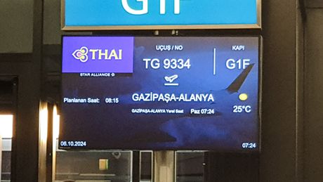 Izvestaj sa leta Istanbul-Alanja-Istanbul, Istanbul, Alanja Izvestaj sa leta Istanbul-Alanja-Istanbul, Istanbul, Alanja