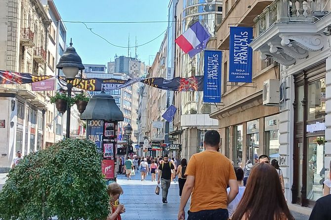 Pusta Knez Mihailova tokom toplotnog talasa