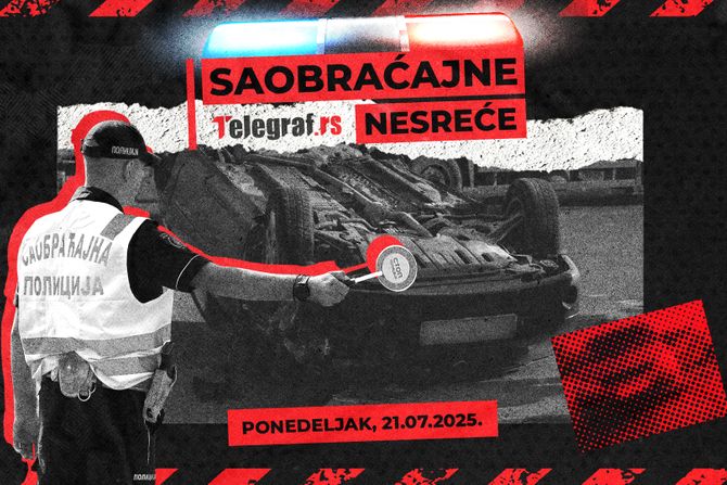 Saobraćajne nesreće za 21. jul Saobraćajne nesreće za 21. jul