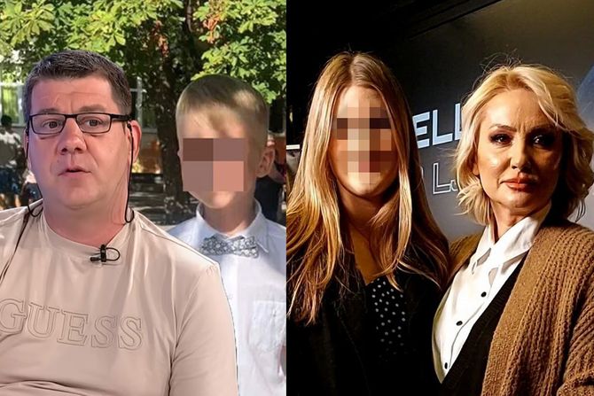Ivan Marinković i Željko Kulić i Goca Tržan sa ćerkom Lenom Ivan Marinković i Željko Kulić i Goca Tržan sa ćerkom Lenom