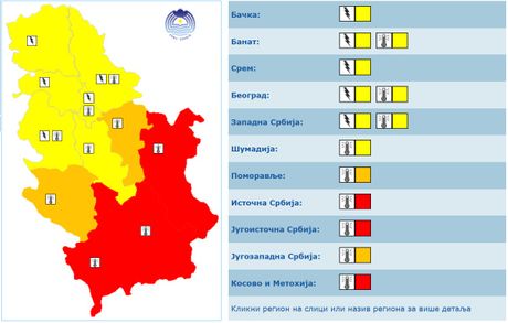 Meteo alarm 22. jul Meteo alarm 22. jul