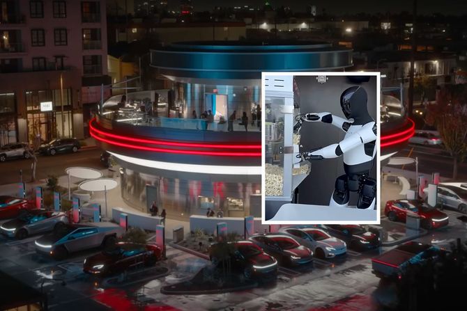 Tesla Diner Open 24/7 i robot Tesla Diner Open 24/7 i robot