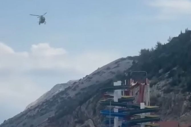 Helikopter Rab ostrvo tobogan Hrvatska poginula devojčica Helikopter Rab ostrvo tobogan Hrvatska poginula devojčica