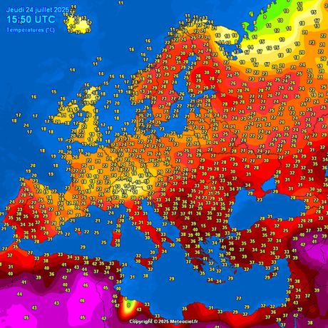 Temperature vazduha tokom popodneva Temperature vazduha tokom popodneva