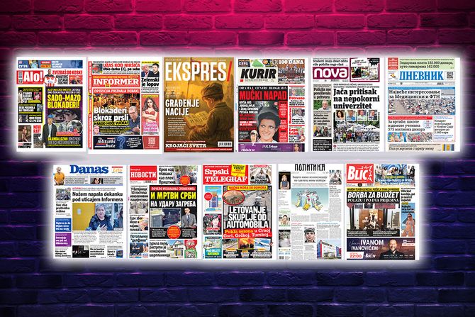 Prelistavanje pregled štampe naslovne strane novine Fičer