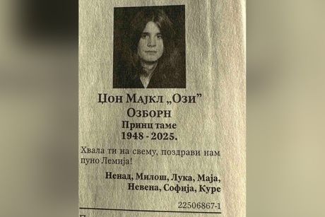 Ozi Ozborn čitulja Ozi Ozborn čitulja