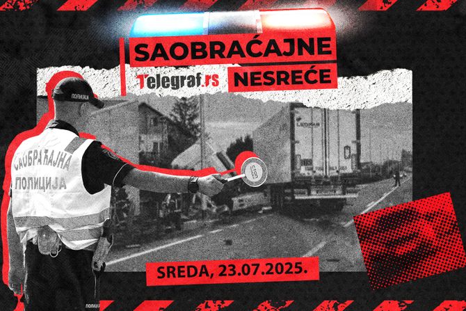 Saobraćajne nesreće za 23. jul Saobraćajne nesreće za 23. jul