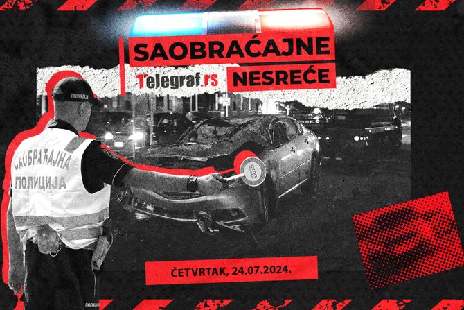 Saobraćajne nesreće za 24. jul Saobraćajne nesreće za 24. jul