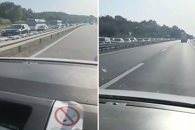 Saobraćaj zastoj gužva lančani sudar posle isključenja Smederevo u smeru ka Nišu
