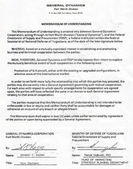 Memorandum o razumevanju Memorandum o razumevanju
