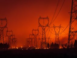 Dalekovod, struja, požar