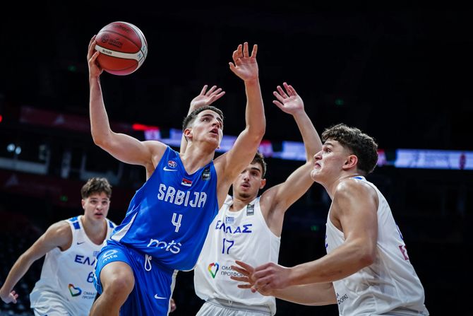 Eurobasket U18, Srbija - Grčka, mladi košarkaši Srbije Eurobasket U18, Srbija - Grčka, mladi košarkaši Srbije