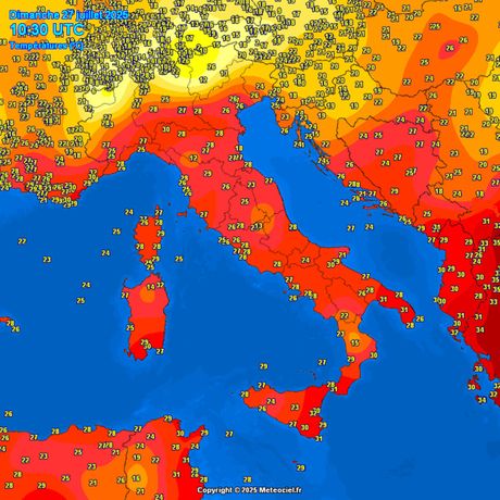 Trenutne temperature vazduha Trenutne temperature vazduha