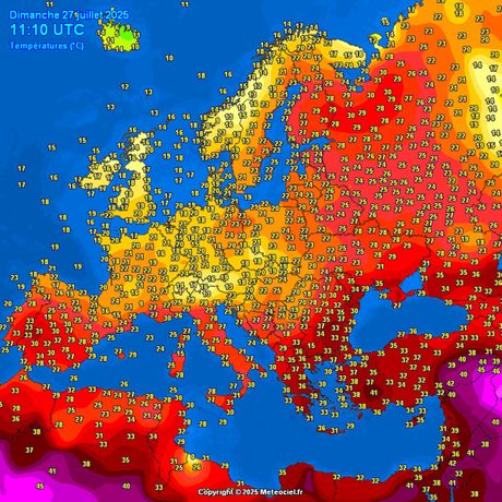 Trenutne temperature vazduha Trenutne temperature vazduha