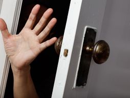 kuca, vrata, kvaka, ruka, dlan, upad