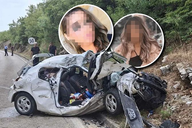 saobracajna nesreca, Bileća, Trebinje, nastradale devojke, Bojana Ć, Jelena R saobracajna nesreca, Bileća, Trebinje, nastradale devojke, Bojana Ć, Jelena R