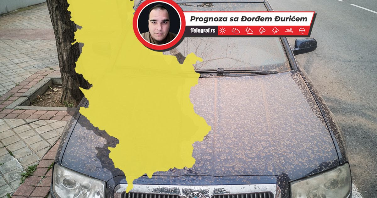 Neverovatne slike 'krvave'' kiše u Beogradu: Pogledajte kako je ostavila trag, puno posla za perionice vozila