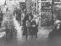 Women walking in the Szolnok prison yard, Angel Makers of Nagyrev