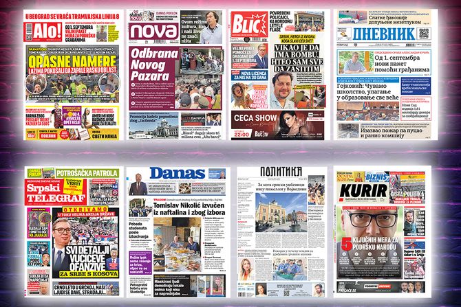 Prelistavanje pregled štampe naslovne strane novine Fičer Prelistavanje pregled štampe naslovne strane novine Fičer