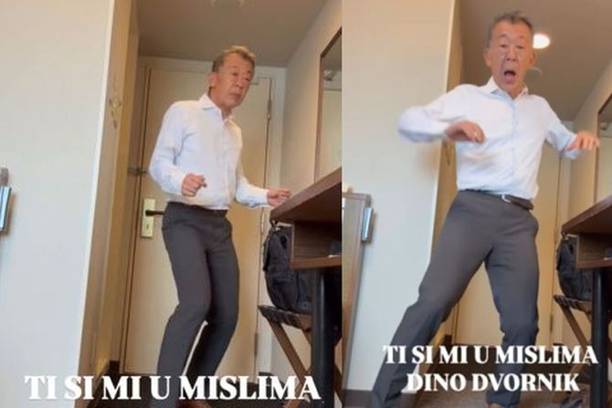 Japanac igra uz hit Dina Dvornika