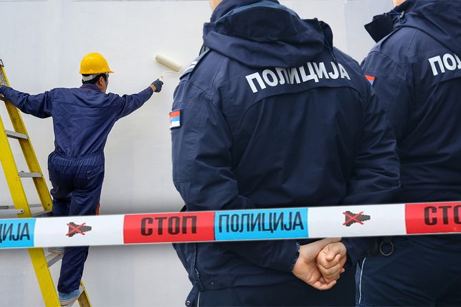 moler, policija, traka