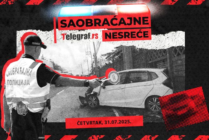 Saobraćajne nesreće za 31. jul Saobraćajne nesreće za 31. jul