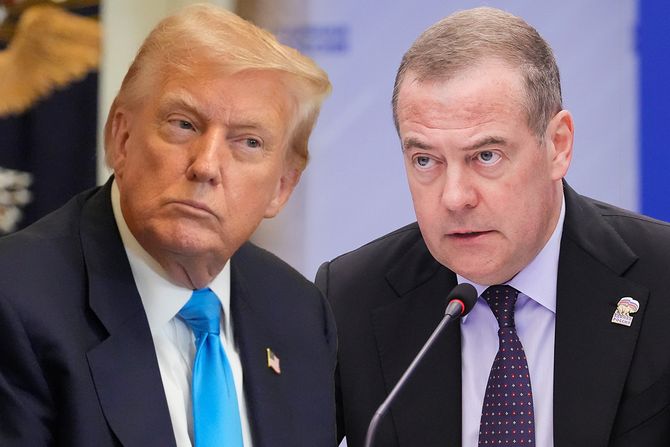 Donald Tramp, Dmitrij Medvedev Donald Tramp, Dmitrij Medvedev