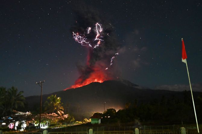 Indonezija vulkan Indonezija vulkan
