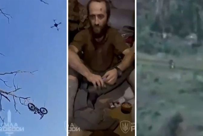 Ukrajina bicikl dron
