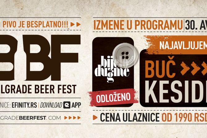 Odložen koncert Bijelog Dugmeta