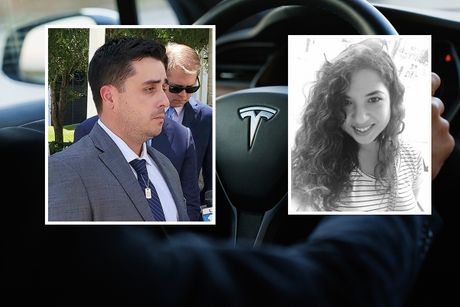 Dillon Angulo, Naibel Benavides, Tesla, saobraćajna nesreća