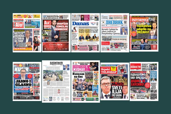 Prelistavanje pregled štampe naslovne strane novine