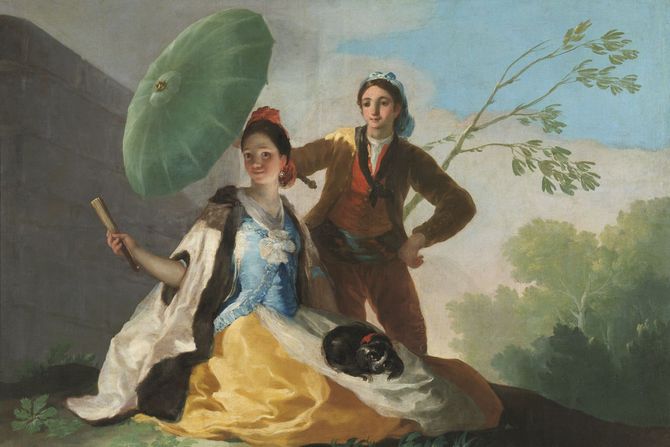 Fransisko de Goja, Suncobran, 1777. Fransisko de Goja, Suncobran, 1777.
