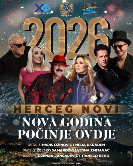 Herceg Novi doček 2026. Herceg Novi doček 2026.