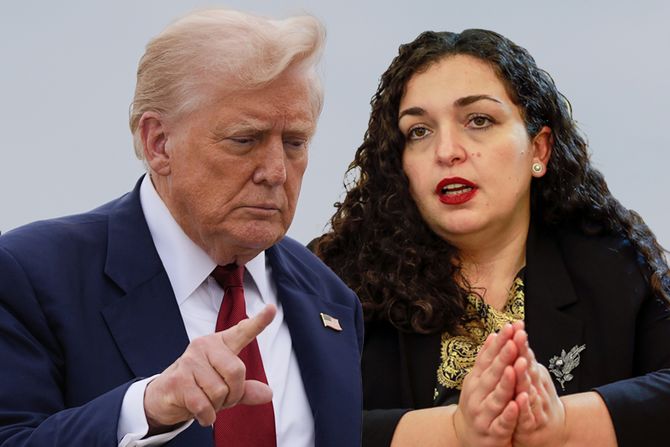 Donald Tramp i Vjosa Osmani Donald Tramp i Vjosa Osmani