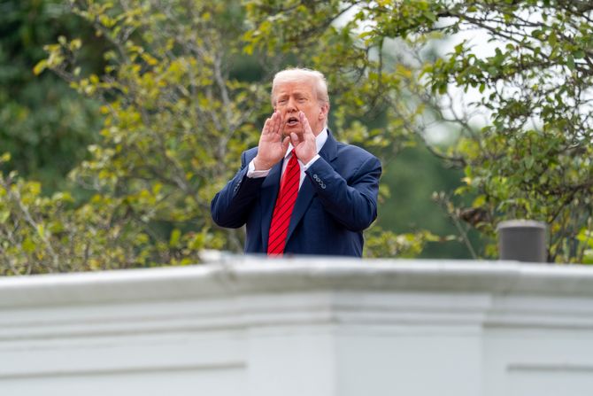 Donald Tramp Bela kuća krov Donald Tramp Bela kuća krov