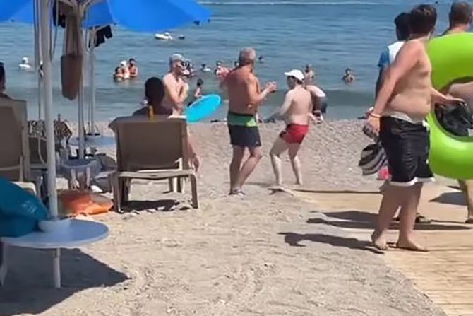 Tuča na plaži