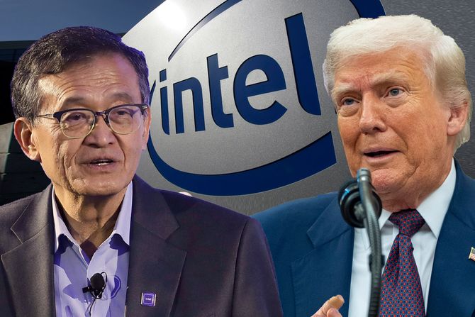 Donald Tramp, Lip Bu Tan, CEO Intel Donald Tramp, Lip Bu Tan, CEO Intel