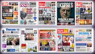 NASLOVNE STRANE DANASŠNJIH NOVINA: Prelistavanje štampe za petak, 8. avgust 2025. godine