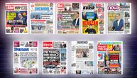 NASLOVNE STRANE DANAŠNJIH NOVINA: Prelistavanje štampe za subotu, 9. avgust 2025. godine
