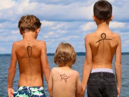 privremena tetovaža, tetovaža, more, leto, deca, koža, nega kože