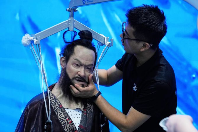 peking, roboti, kina, soping centar