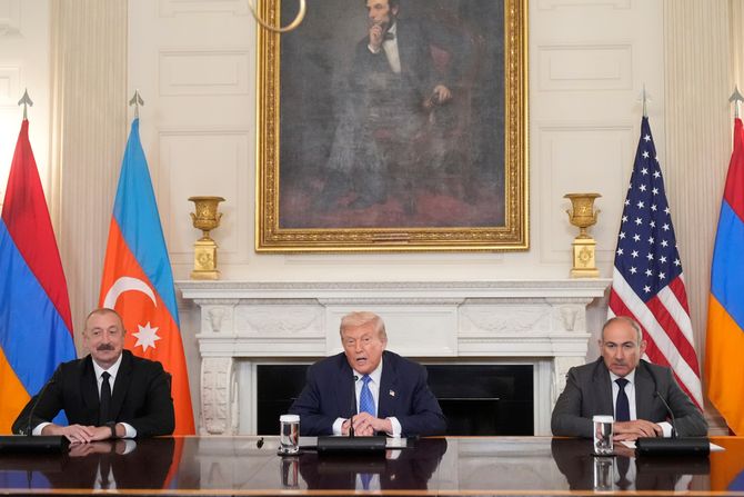 Ilham Alijev, Donald Tramp i Nikol Pašinjan