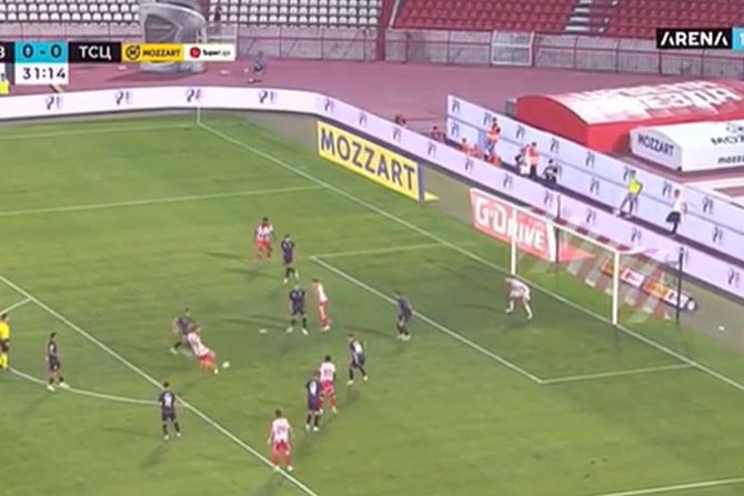 Aleksandar Katai, gol, Crvena zvezda - TSC Aleksandar Katai, gol, Crvena zvezda - TSC