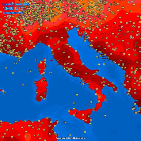 Trenutne temperature vazduha Trenutne temperature vazduha
