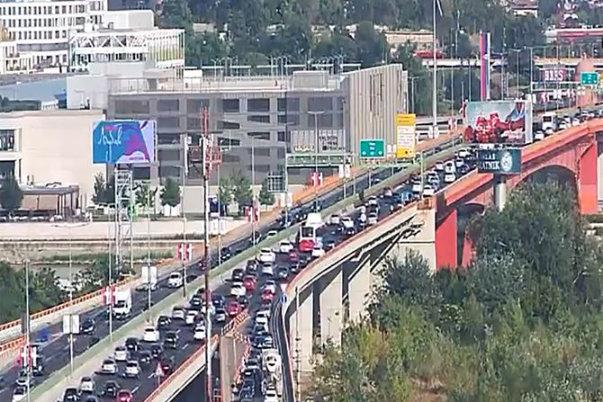 Beograd saobraćaj sabraćajne gužve Most Gazela