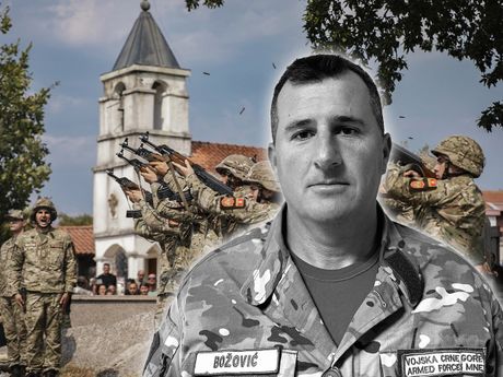Dejan Božović počasna paljba Vojska Crne Gore Crna Gora