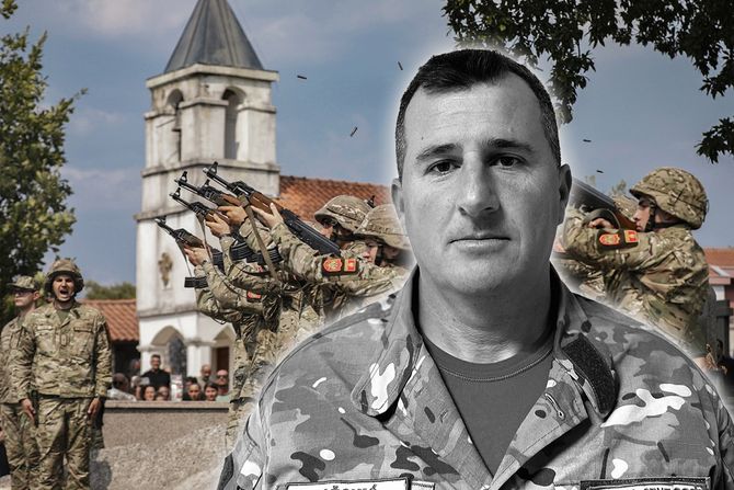 Dejan Božović počasna paljba Vojska Crne Gore Crna Gora